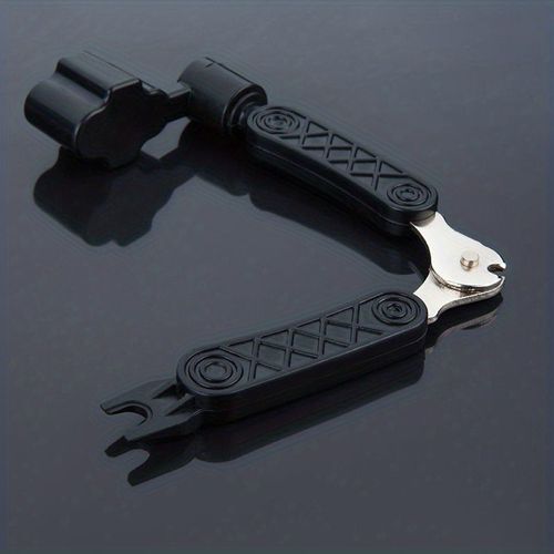 TEMU 3-in-1 Stainless Steel Guitar Tool Kit: String Changing, Clipping, Crimping & Nail Pulling - Essential For Folk Guitarists, Durable Multi