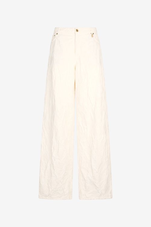 Wide Leg Structured Trousers