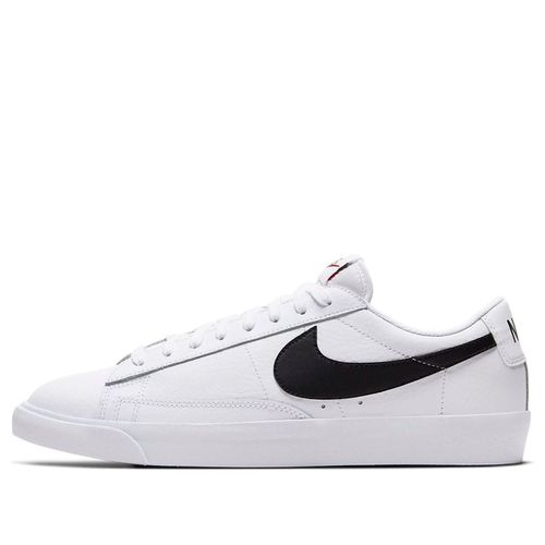 Blazer Low Leather 'Black Swoosh'