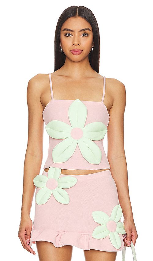 Tyler McGillivary Daisy Top in Rose. - S also in