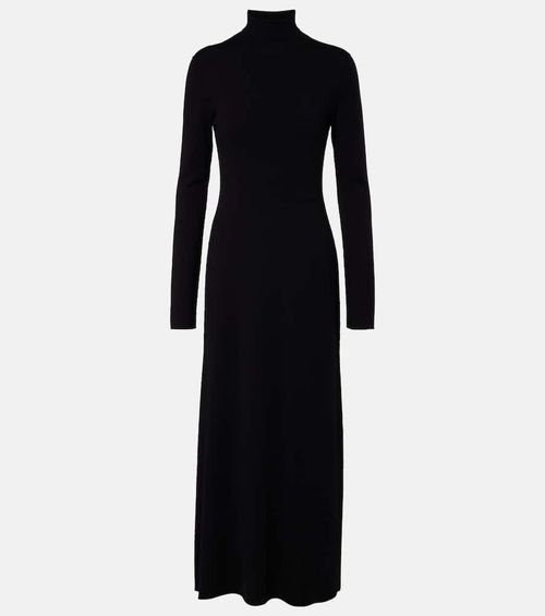 Leoline turtleneck virgin wool maxi dress