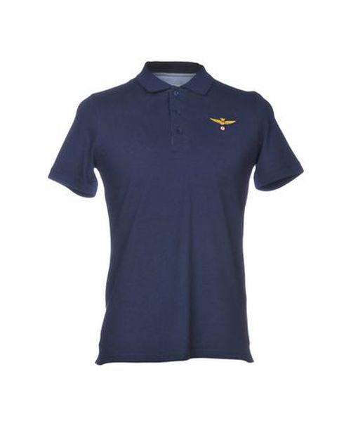 Man Polo shirt Slate blue Size S Cotton