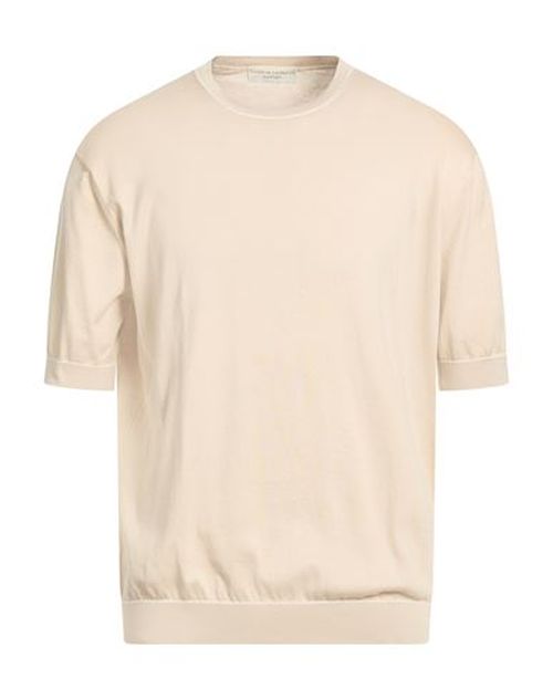 Man Sweater Beige Size 36 Cotton
