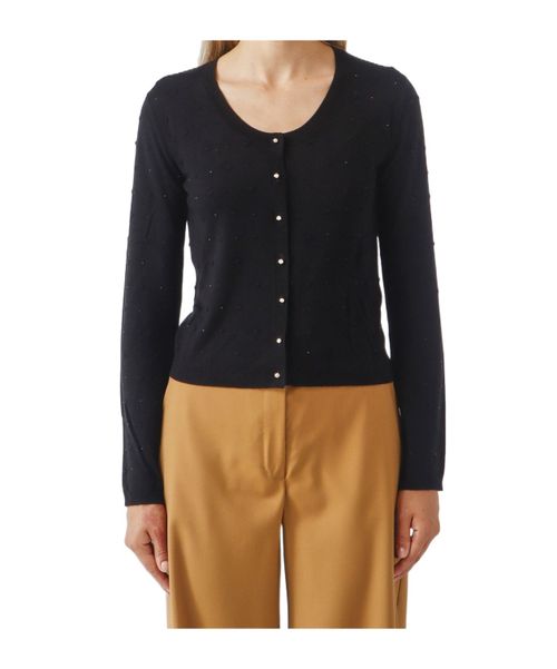 Studio Button-Up Crewneck Cardigan