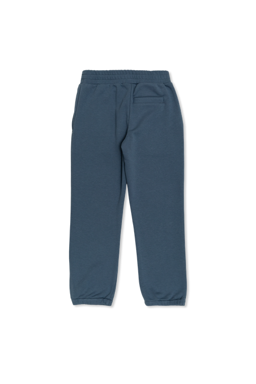 Sweatpants With Embroidered Logo, Unisex, Navy Blue