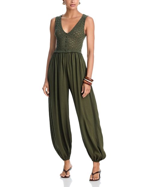 Crochet Balloon Jumpsuit - Exclusive