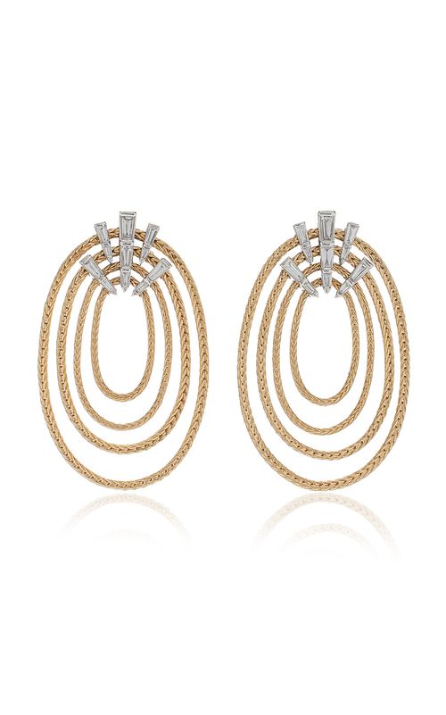 Together 18K Yellow And White Gold Diamond Earrings