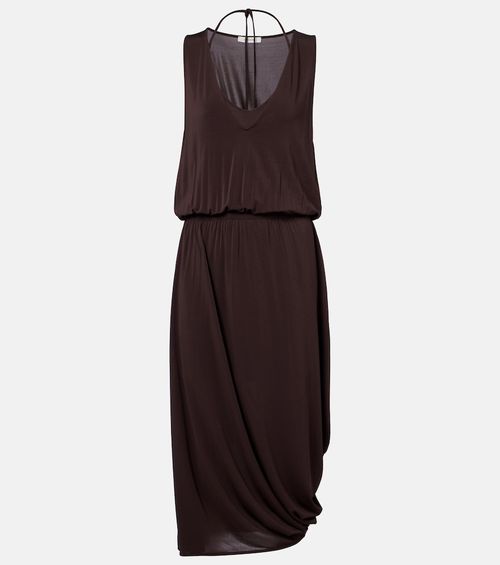 Draped midi dress