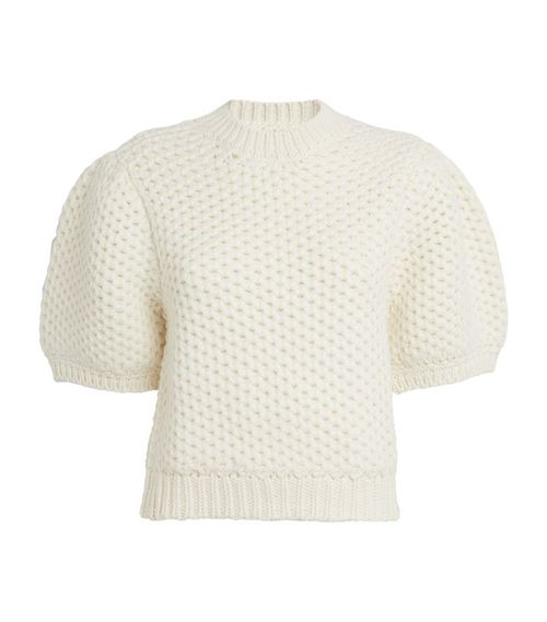 ANINE BING 여성 Puff-Sleeve Brittany Sweater