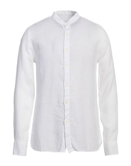 120% Lino Man Shirt White Size 3XL Linen
