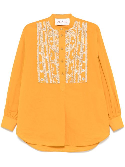 Embroidered tunic - Yellow