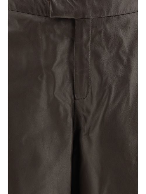 Leather Trousers — Brown