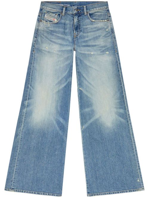 D-Akemi cotton-blend jeans - Blue