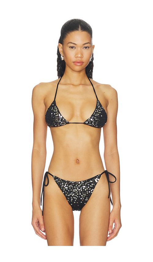 Leslie Amon Scorpio Bikini Top in Black. - S also in