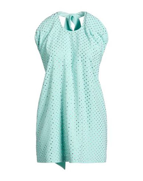 Woman Mini dress Turquoise Size 10 Polyester