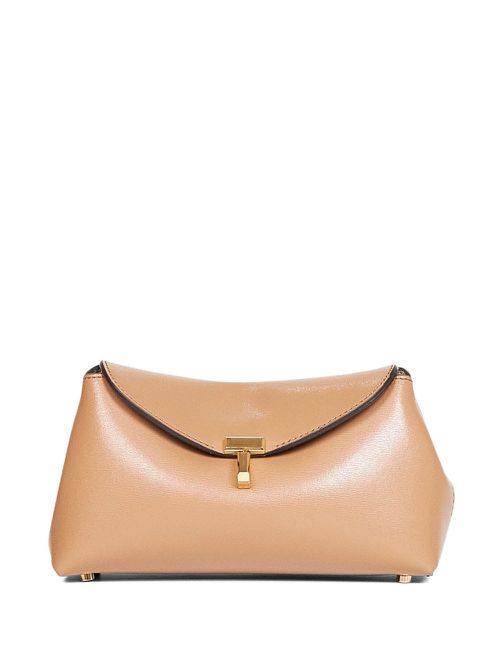T-Lock Mini Leather Clutch