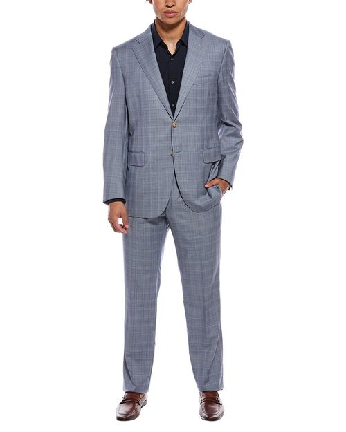 2Pc Wool & Silk-Blend Suit