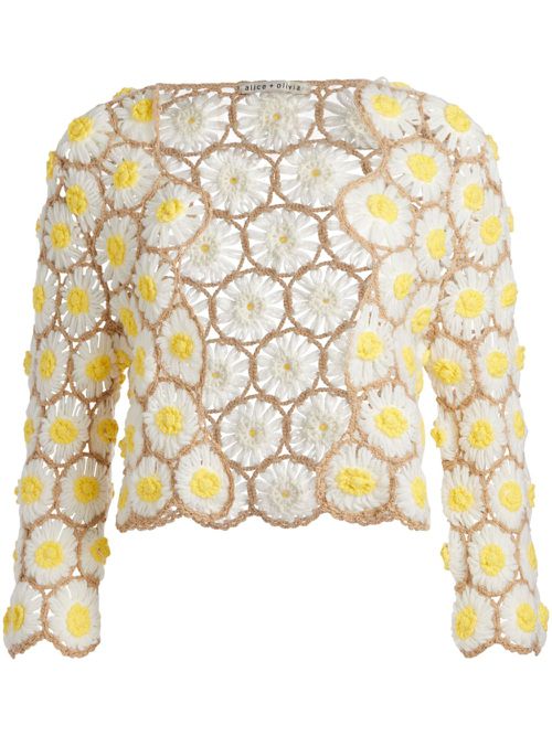 Anderson daisy crochet cardigan - Neutrals