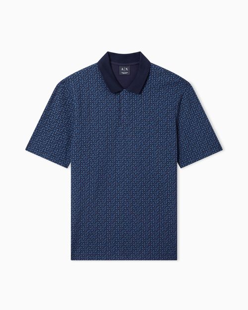 Regular fit polo shirt in stretch cotton piqué
