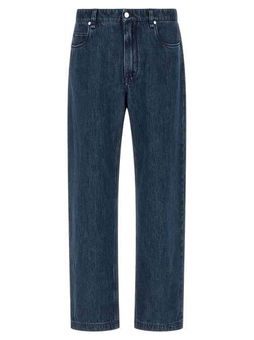 Flared Cotton Jeans — Blue