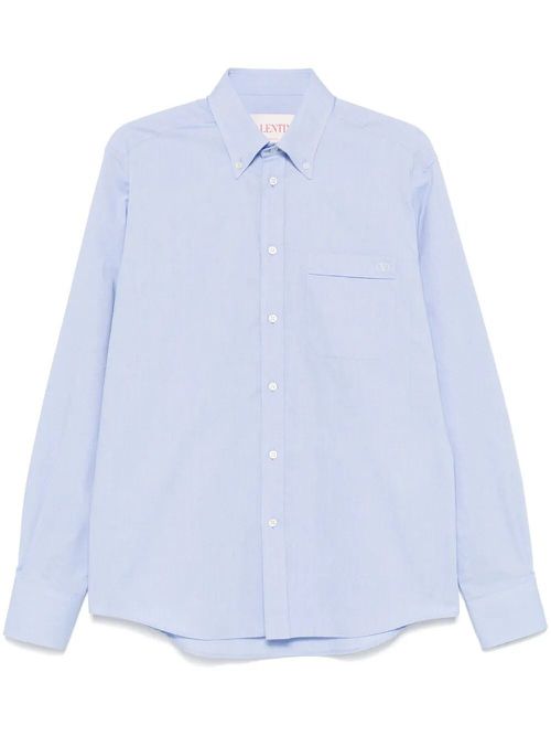 `Vlogo Signature` Long Sleeve Oxford Shirt