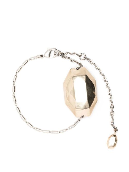 Geometric chain-link bracelet - Silver