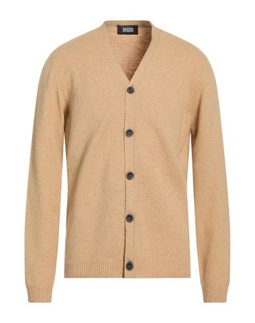 Man Cardigan Sand Size 40 Recycled wool, Wool, Recycled polyamide, Polyamide, Elastane