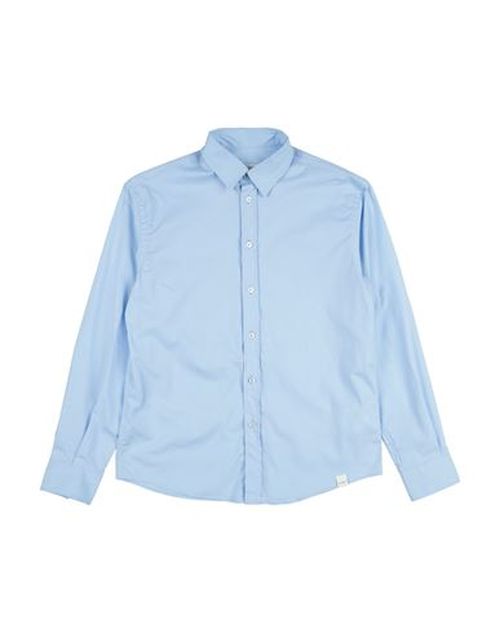 Kid Boy Shirt Sky blue Size 16 Cotton, Elastane