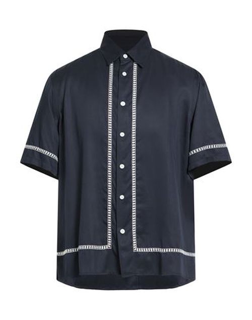 Man Shirt Midnight blue Size XXL Viscose