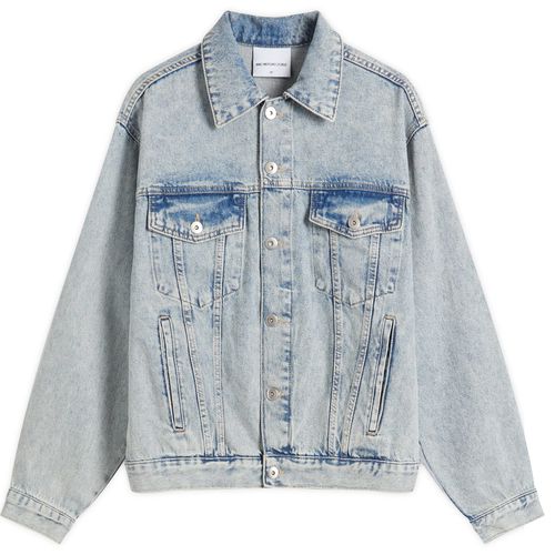 Men's Denim Trucker Jacket Bleach Wash