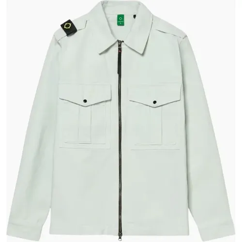 Men's Ma.Strum Isotope Frost Overshirt Jacket - White - : 42/Regular