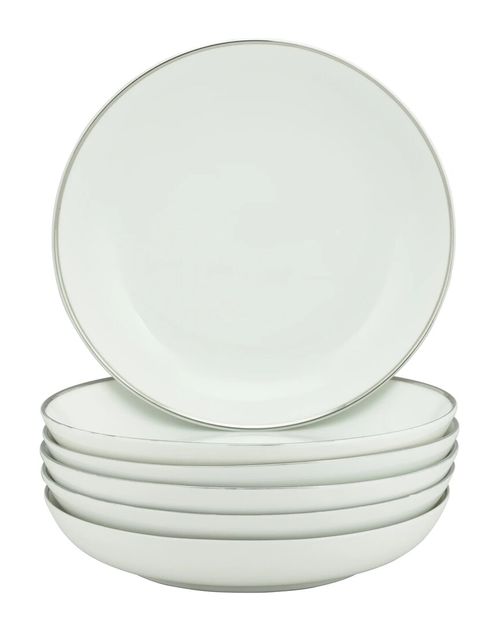 Set Of 6 Royal Coupe Silver Line Soup Bowl