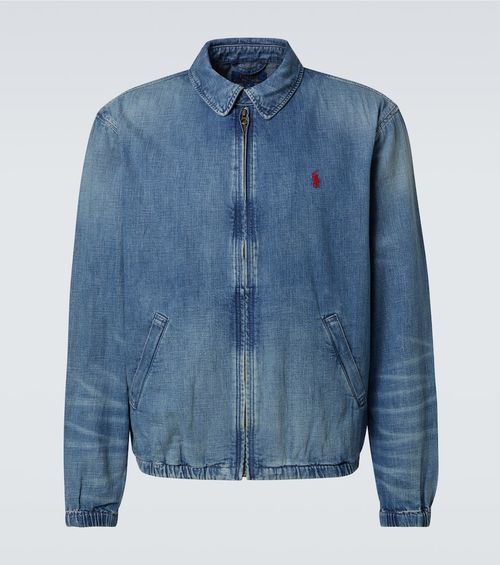 Denim bomber jacket