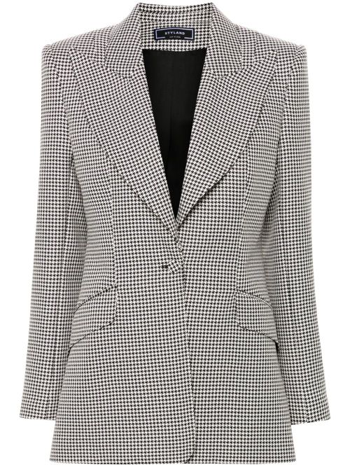Houndstooth blazer - Black
