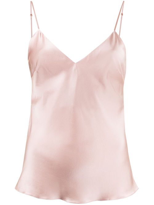 Sophia stretch-silk camisole - Pink