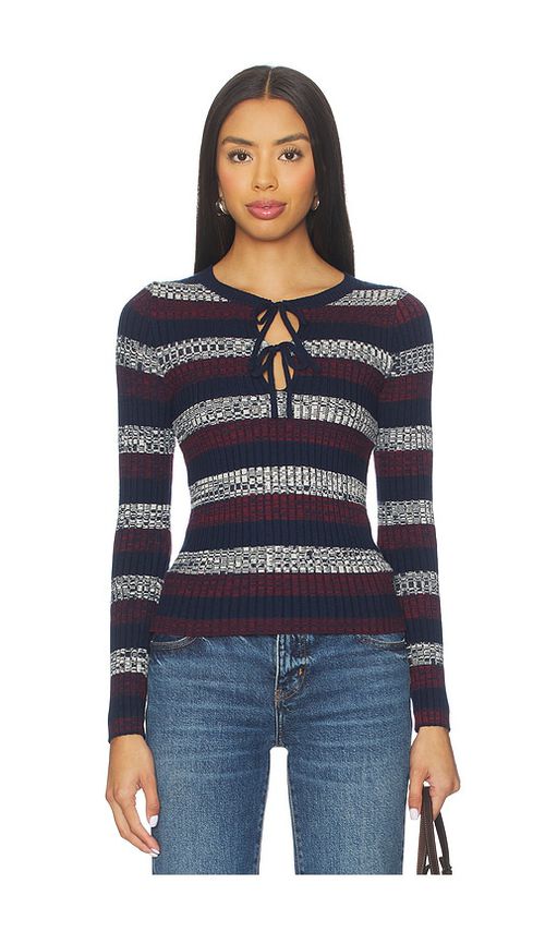 HEARTLOOM Clarice Sweater in Blue. - XL also in L, M