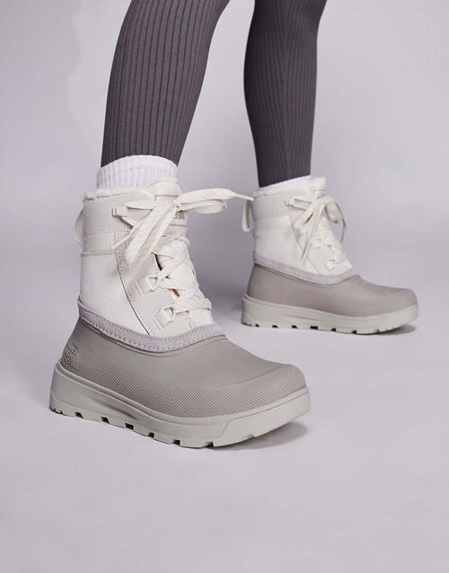 Shellista V lace waterproof boots in white