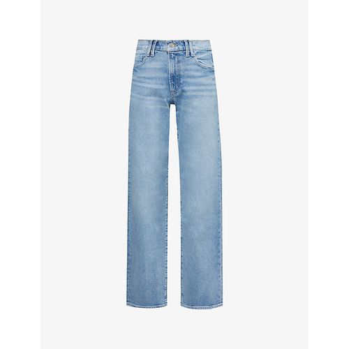 Womens Leela Serena Straight-leg Mid-rise Jeans