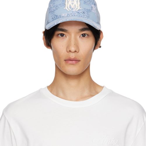 Amiri | Blue Bandana Repair Trucker Cap | Realry