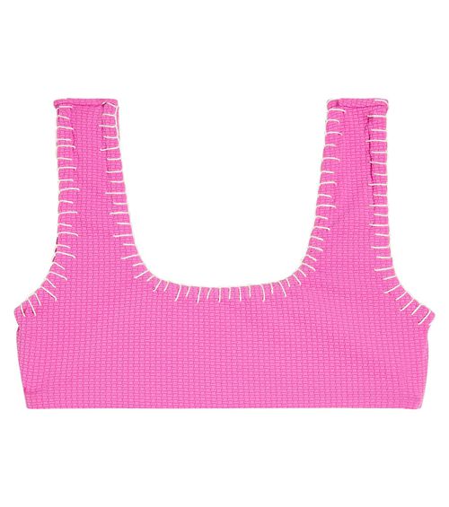 Marysia Bumby Trulli embroidered bikini top