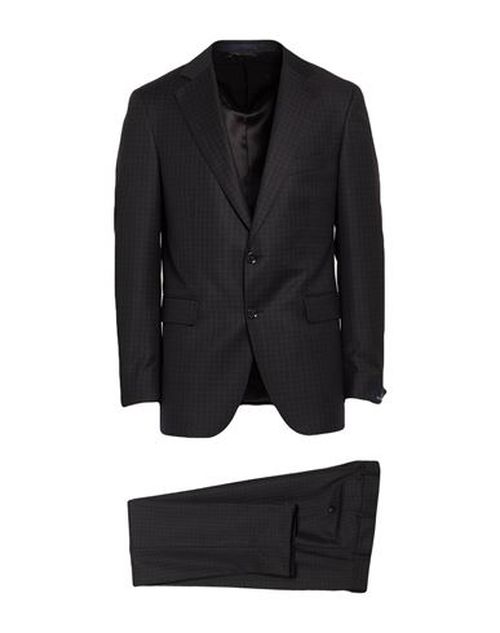 Scabal Man Suit Black Size 42 Super 130s Wool
