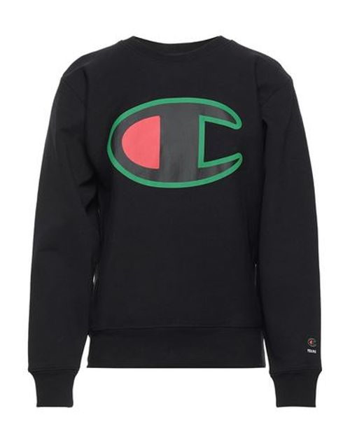 Man Sweatshirt Black Size S Cotton, Polyester