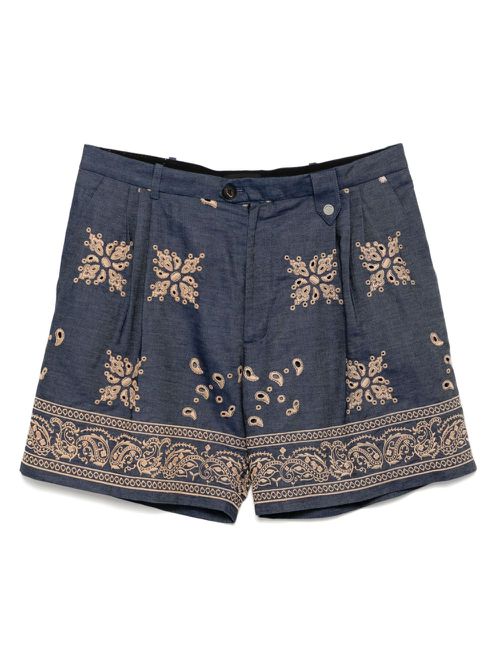 EGONlab. embroidered lace shorts - Neutrals