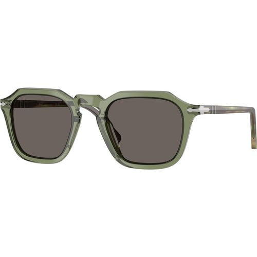 Persol Unisex Persol PO3292S 1226B1 Sunglasses Acetate Green Grey Squared Norma
