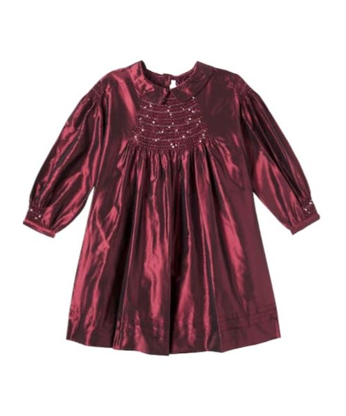 Jeanne embellished silk taffeta dress