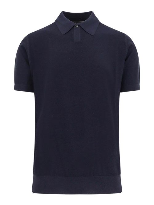 Virgin wool polo shirt