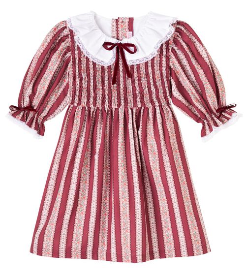 Festa smocked striped cotton dress