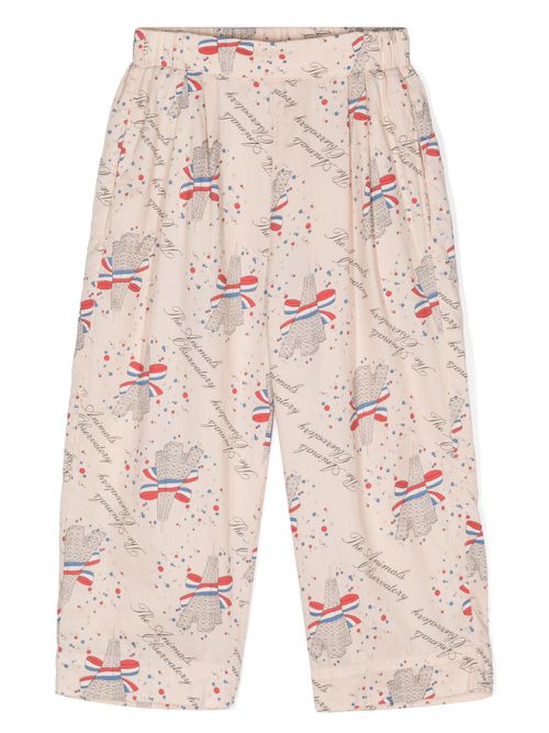 Antelope Eiffel-print trousers - Pink