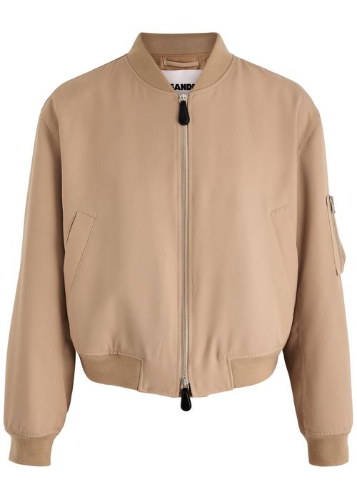 Wool Bomber Jacket - Beige - 48 (IT48 / M)