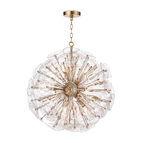 Natural Brass Chandelier from the Poppy Collection